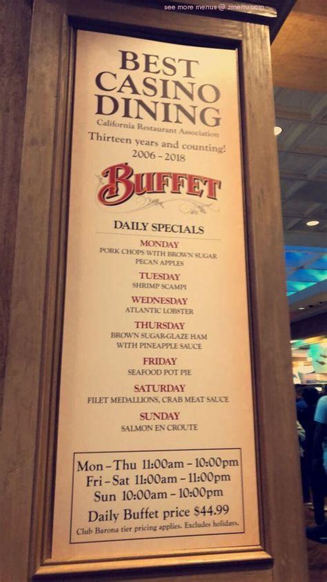 barona buffet price